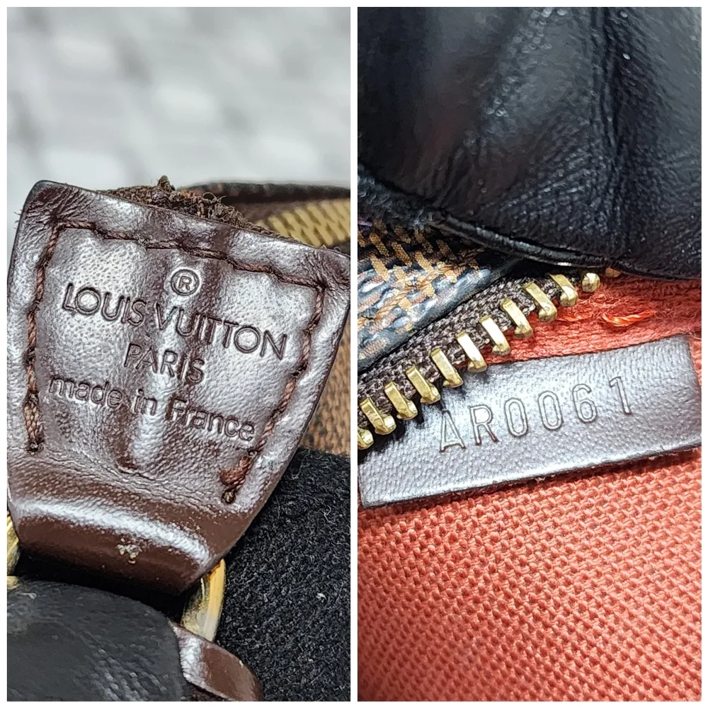 LOUIS VUITTON Damier Ebene Pochette Accessoires Pochette Brown